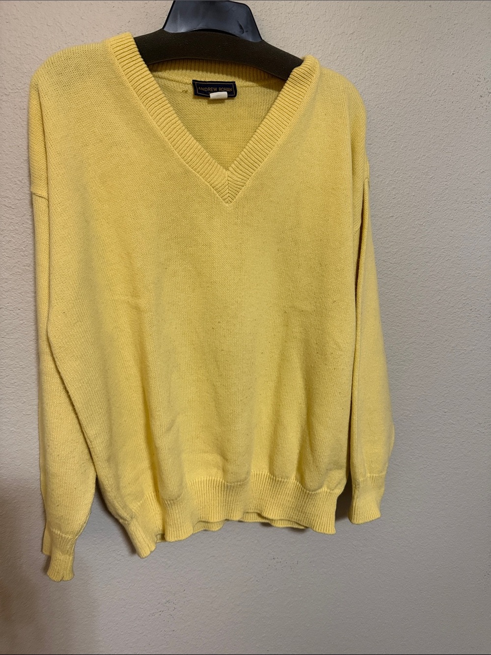 Yellow V-Neck Sweater